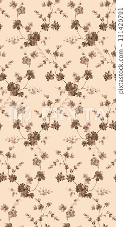 Assorted Handpainted Watercolor Floral And Nature Patterned Decorative Paper Collection 131420791