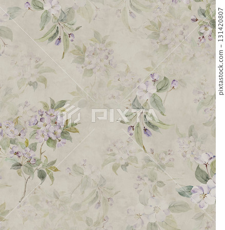 Assorted Handpainted Watercolor Floral And Nature Patterned Decorative Paper Collection 131420807