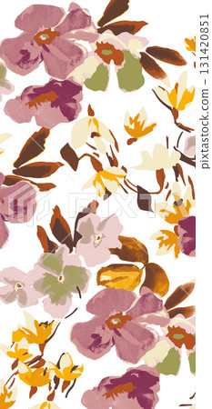 Assorted Handpainted Watercolor Floral And Nature Patterned Decorative Paper Collection 131420851