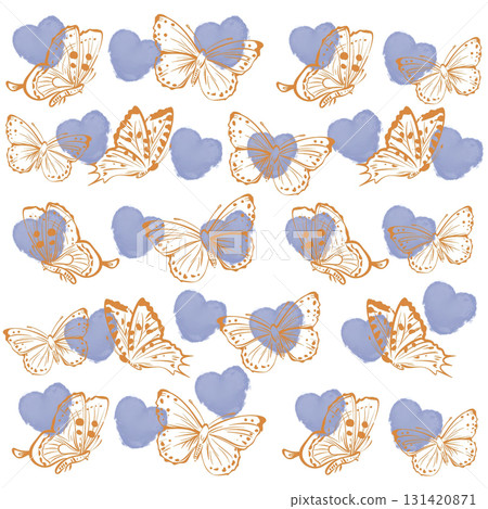 Assorted Handpainted Watercolor Floral Patterned Decorative Paper Collection 131420871