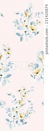 Assorted Handpainted Watercolor Floral Patterned Decorative Paper Collection 131420874