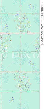 Assorted Handpainted Watercolor Floral Patterned Decorative Paper Collection 131420899