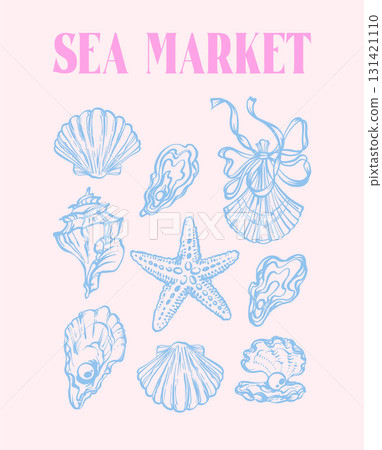seashell, shell, starfish 131421110