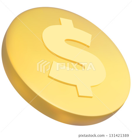 Dollar coin vector icon, money cash falling, gold coin usd American currency, finance investment, wealth, payment, bank 131421389