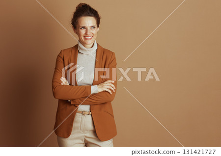 Approachable Businesswoman Posing with Confidence 131421727