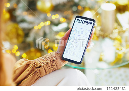 Holiday Planning with Calendar App on Smartphone 131422481