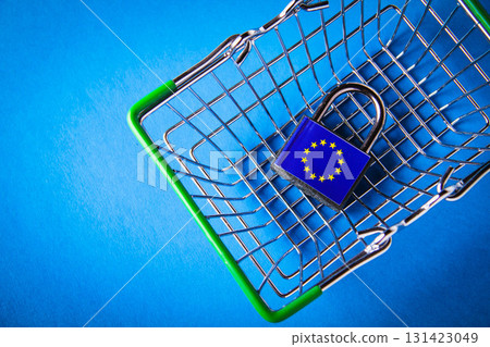 EU sanctions. Sanctions basket. Closing deliveries to European countries. 131423049