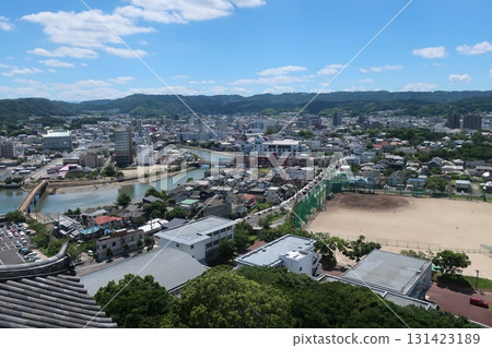 Bird's-eye view from Karatsu Castle 131423189