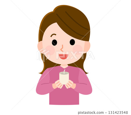 拿著蠟燭的女人插圖 131423548