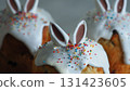 Three Funny Bunny Easter Cakes 131423605