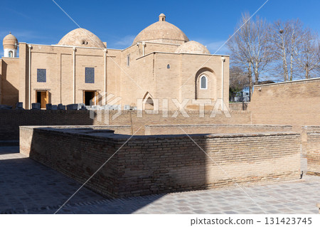 Shah-i-Zinda Ensemble on a summer day. Street photography of Samarkand Shah-i-Zinda Ensemble on a summer day. Street photography of Samarkand 131423745