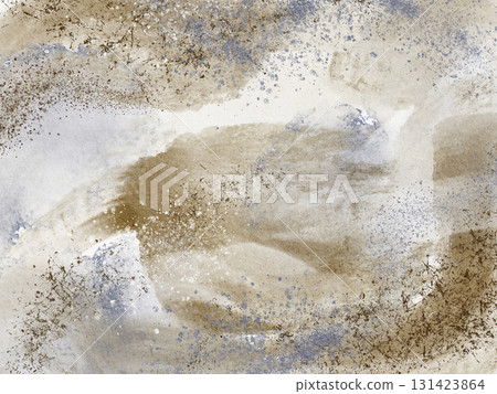 Watercolor abstract texture with blue and brown tones. Drawing with natural surface pattern, geology stone effect, marbling, fluid wave. Decorative backdrop for wall, poster, banner, wallpaper design. Watercolor abstract texture with blue and brown tones. Drawing with natural surface pattern, geology stone effect, marbling, fluid wave. Decorative backdrop for wall, poster, banner, wallpaper design. 131423864