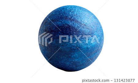 透明背景上藍色行星海王星圖像的 3D 插圖（png） 131423877