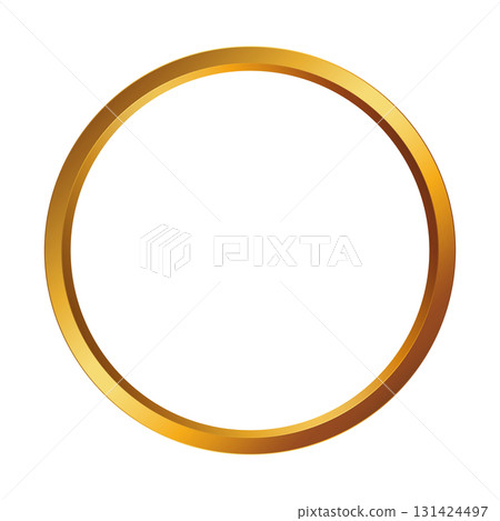 奢華的金色圓形框架 奢華的金色圓形框架 131424497