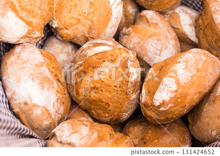 ruddy rolls of fresh warm grain bread ruddy rolls of fresh warm grain bread 131424652