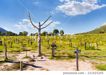 Sad hill cemetery movie set western landscape in burgos Sad hill cemetery movie set western landscape in burgos 131425205