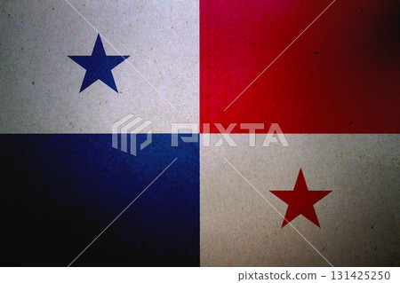 Flag of Panama on a paper Flag of Panama on a paper 131425250