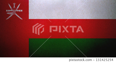 Flag of Oman on a paper Flag of Oman on a paper 131425254