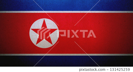 Flag of North Korea on a paper Flag of North Korea on a paper 131425259