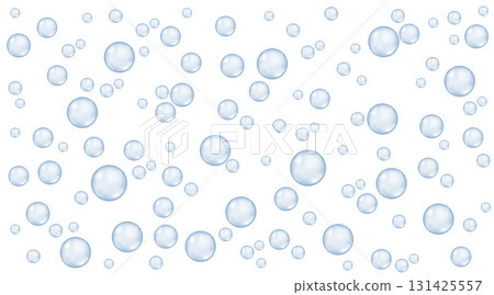 Realistic soda effect, blue sparkling drink. 131425557