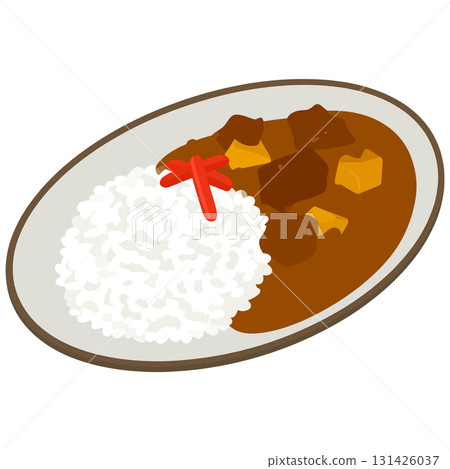 閃耀著紅辣椒光芒的金黃咖哩，搭配充滿幸福感的白米飯 131426037