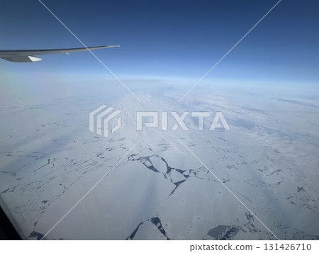 Arctic glaciers seen from an airplane Arctic glaciers seen from an airplane 131426710