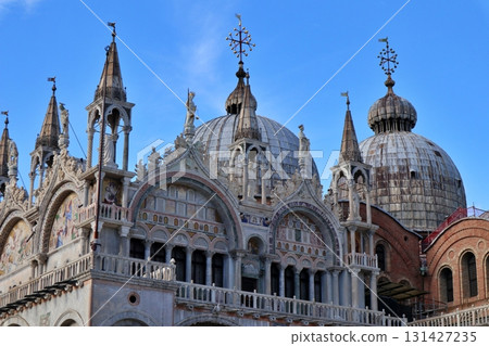 Facade of St. Mark's Basilica, Venice, Italy Facade of St. Mark's Basilica, Venice, Italy 131427235