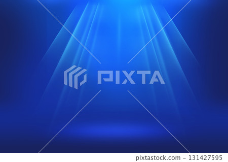 Abstract blue background with light effects in space concept series  131427595