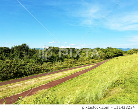 Blue sky and cycling road Blue sky and cycling road 131428254