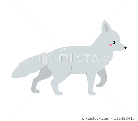 Northern Fox Animal and Zoo Creature from Cold North Vector Illustration Northern Fox Animal and Zoo Creature from Cold North Vector Illustration 131428413