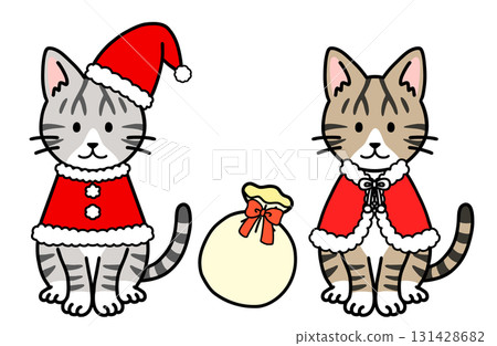 Christmas costume cat Christmas costume cat 131428682