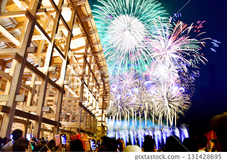 大阪關西世博會2025大型屋頂環和煙火 131428695