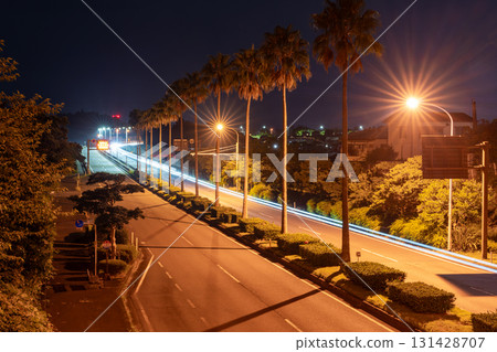 山崎台附近的220號國道的夜晚 131428707