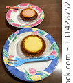 Cheese in Baumkuchen on a plate 131428752