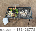 Grilling on the barbecue 131428778