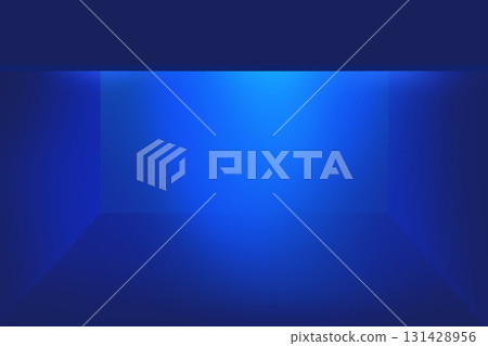 Abstract 3d space blue background concept series 131428956