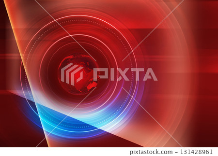 Graphical background with earth globe and big screens concept series  131428961
