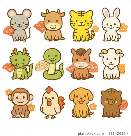 可愛的動物插圖集 131429114