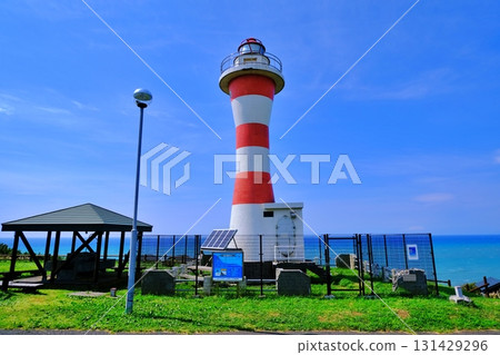 View of the Konpira Cape Lighthouse (Shosanbetsu Village, Hokkaido) View of the Konpira Cape Lighthouse (Shosanbetsu Village, Hokkaido) 131429296