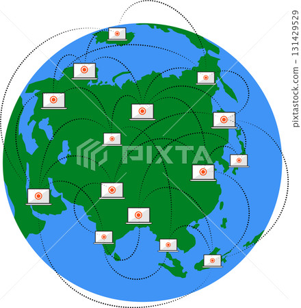 Infographic of blockchain technology with laptop computers on world map. Technology network security and cryptocurrency in the new economic. Infographic of blockchain technology with laptop computers on world map. Technology network security and cryptocurrency in the new economic. 131429529