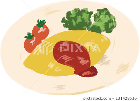 煎蛋捲飯的插圖 煎蛋捲飯的插圖 131429530