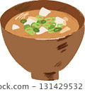 Illustration of miso soup 131429532