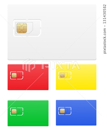 plastic sim card colour cartoon stock vector illustration plastic sim card colour cartoon stock vector illustration 131430582