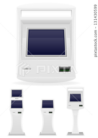 terminal for payments cartoon stock vector illustration 131430599