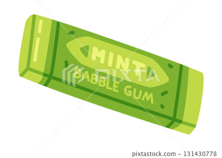 Chewing Gum as Oral Hygiene and Dental Object and Element Vector Illustration Chewing Gum as Oral Hygiene and Dental Object and Element Vector Illustration 131430778