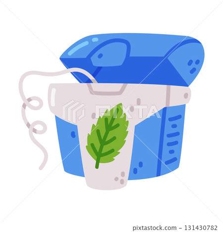 Floss as Oral Hygiene and Dental Object and Element Vector Illustration 131430782
