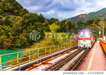 靜岡縣奧大井站的秋日風景 131430836