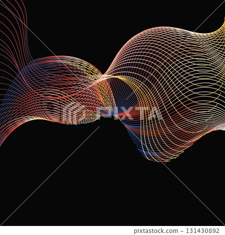 Abstract Halftone Wave Dotted Background Abstract Halftone Wave Dotted Background 131430892