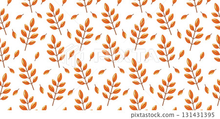 Delicate Orange Autumn Leaves Pattern Delicate Orange Autumn Leaves Pattern 131431395