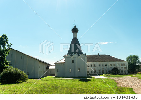 Hospital Church of Euthymius the Great of the Kirillo-Belozersky Monastery (Russia). Medieval Orthodox architecture. 131431433